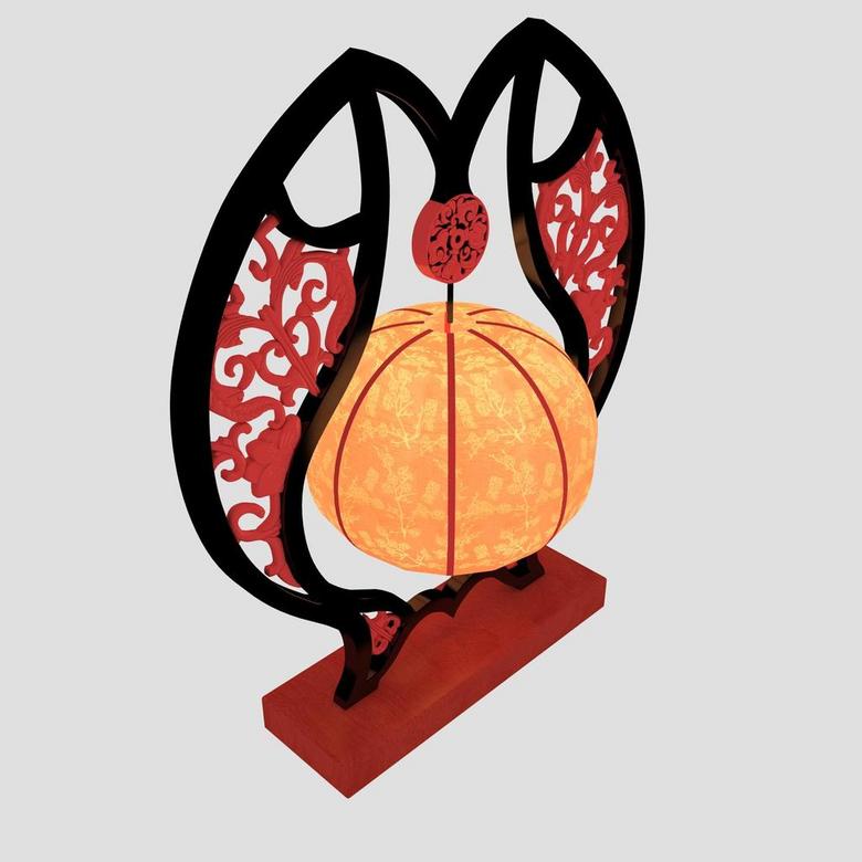 3d中式灯具模型明清灯具宫灯模型