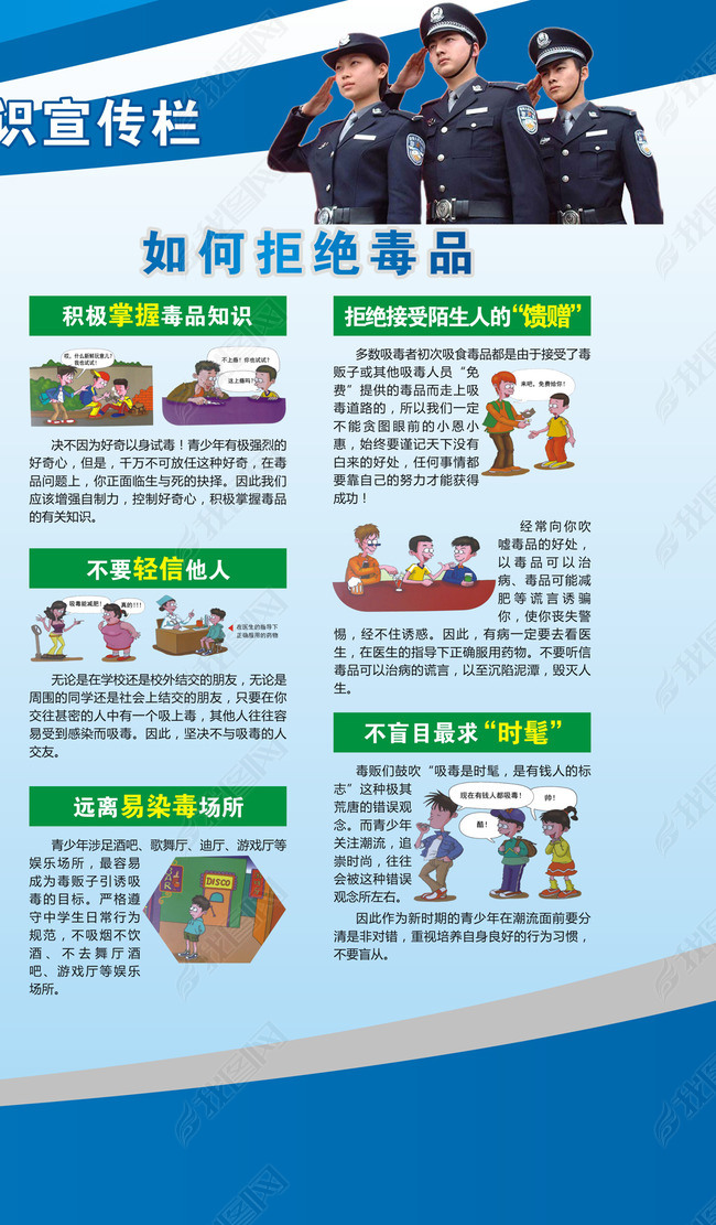 禁毒宣传展板