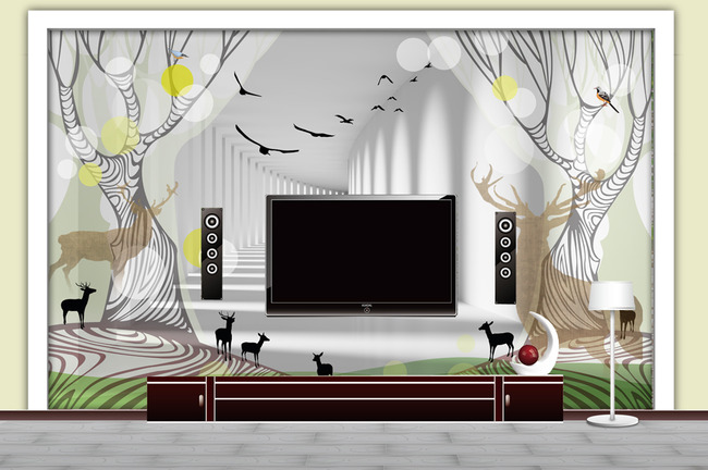 54mb)-客厅电视背景墙大全-我图网