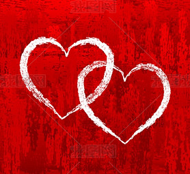 情人节红色爱心形背景图片矢量素材