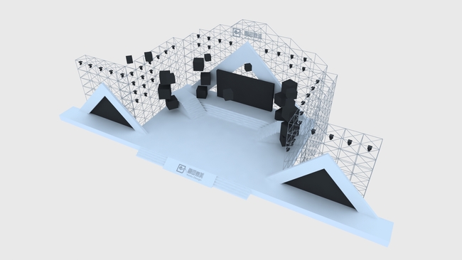 演唱会舞台舞美设计效果图舞台3d模型