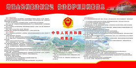 工商局中国人民共和国档案法展板