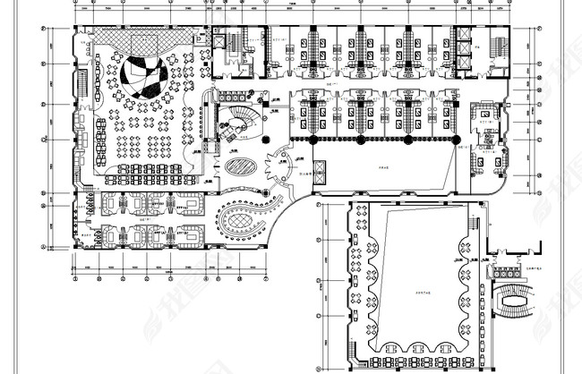 五星酒店CAD平面整套方案图