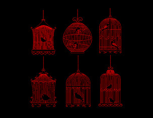 cad图纸之鸟笼图库