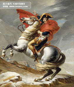 欧美高清骑士拿破仑油画装饰画壁画图片素材