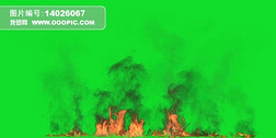 燃烧的火苗动态视频绿屏抠像