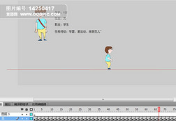 小男孩走路跑步跳跃flash动画