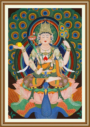 佛母孔雀明王菩萨法像