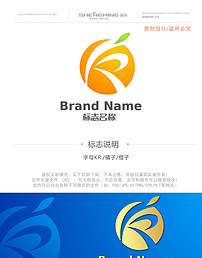 r橙子橘子IT电子行业软件LOGO标志图片设计素
