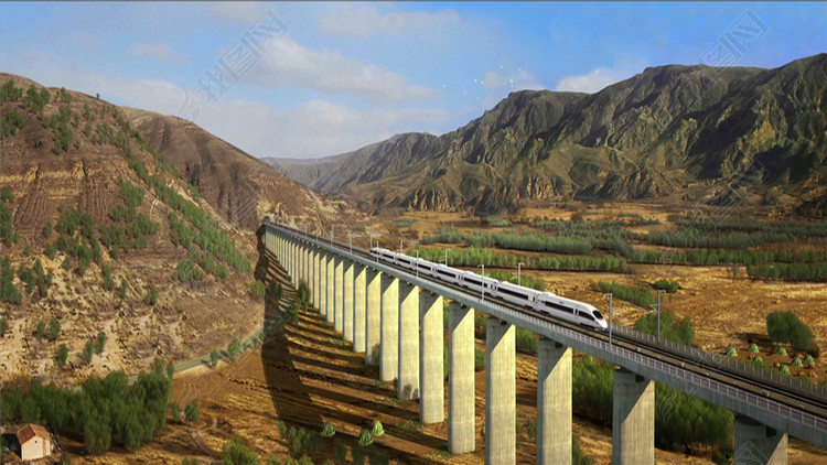 高铁素材模板_高清MP4格式下载(视频995.98M