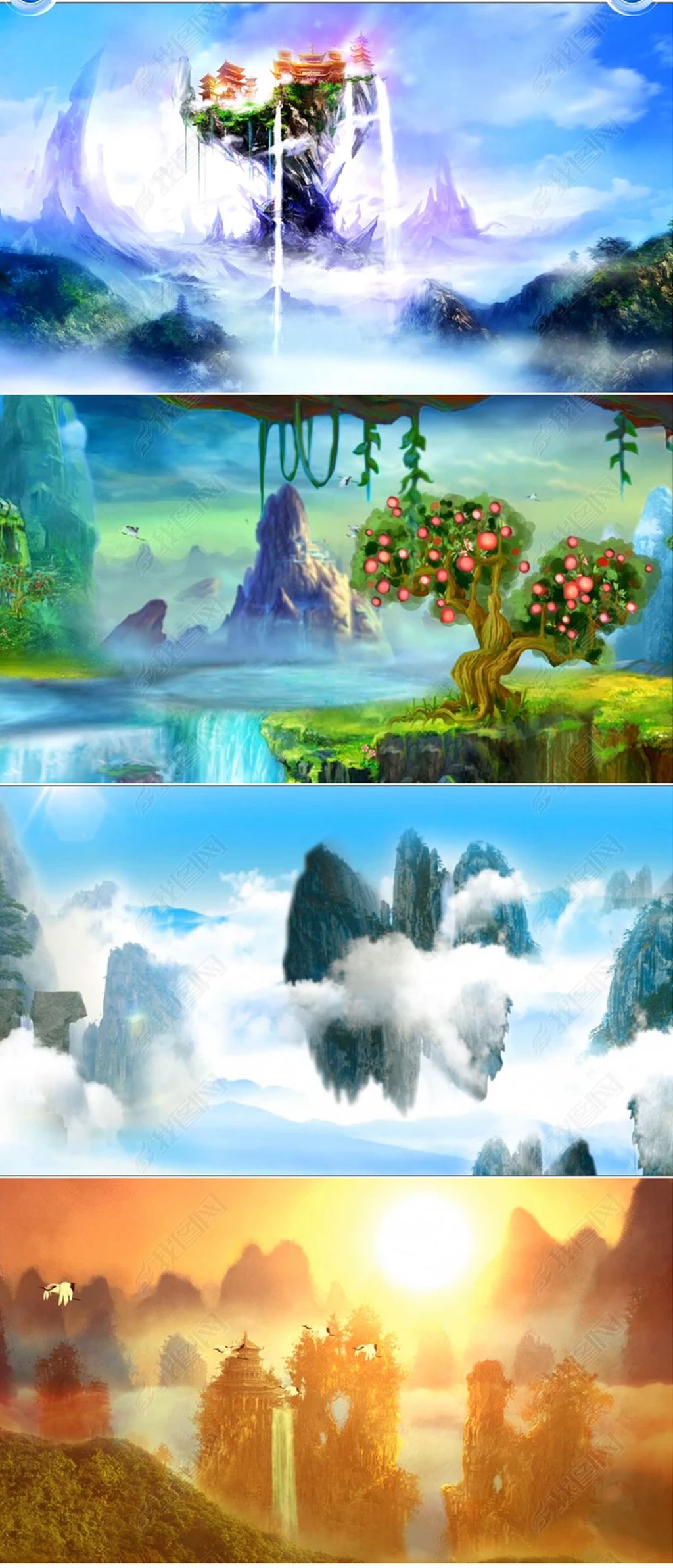 西游记花果山水帘洞福地洞天人间仙境视频