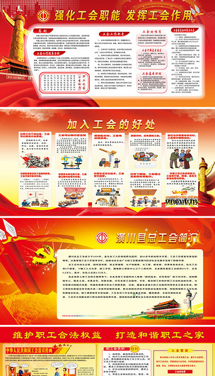 工会版面展板