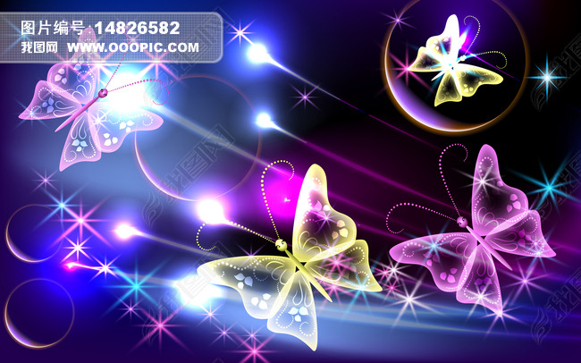 蝴蝶梦幻唯美电视背景墙