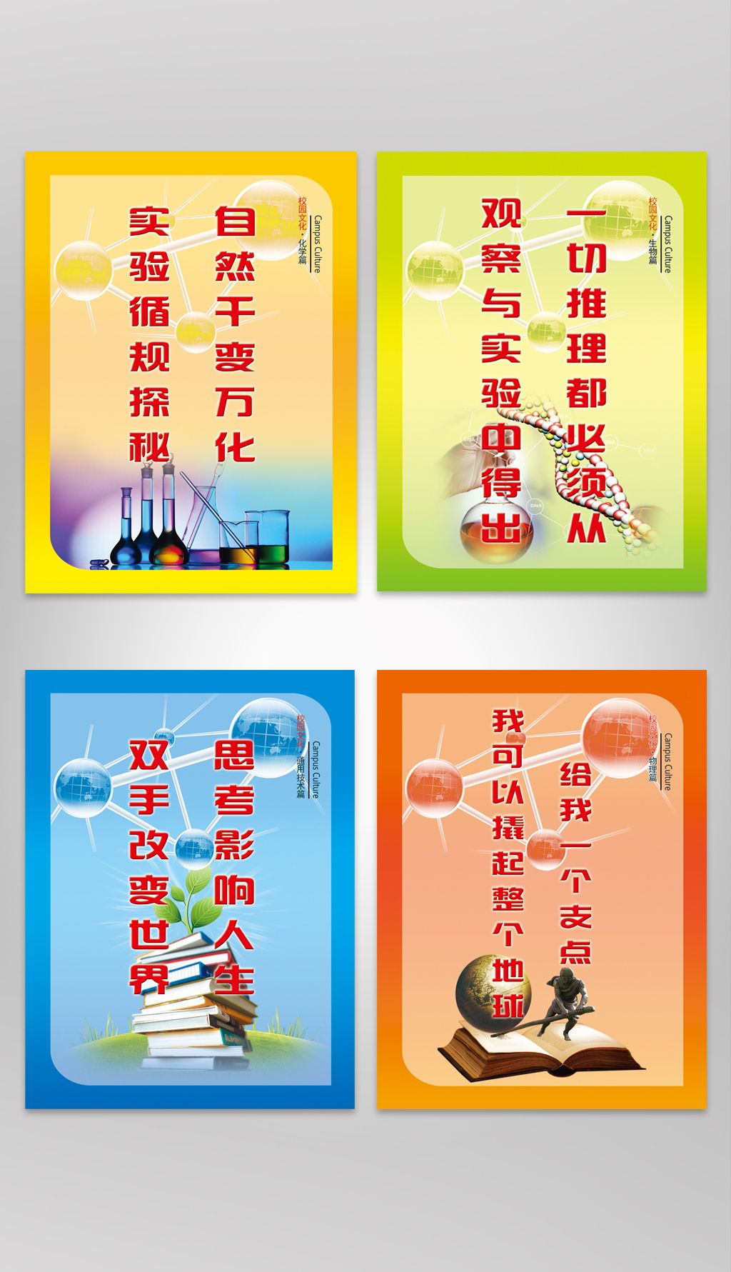 2018年学校实验室展板