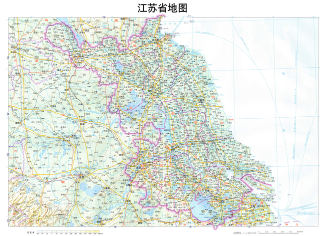 江苏省地图高清版大图