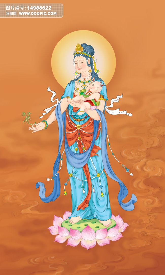 高清大图送子观音