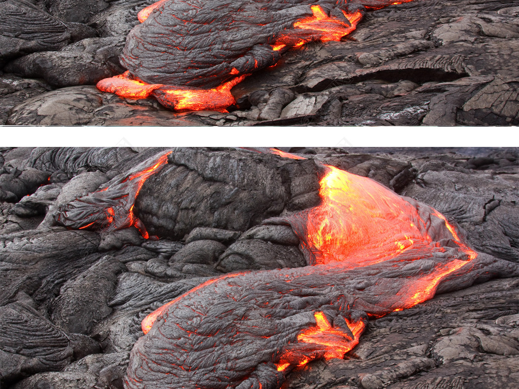 火山岩浆3d地板画地板画