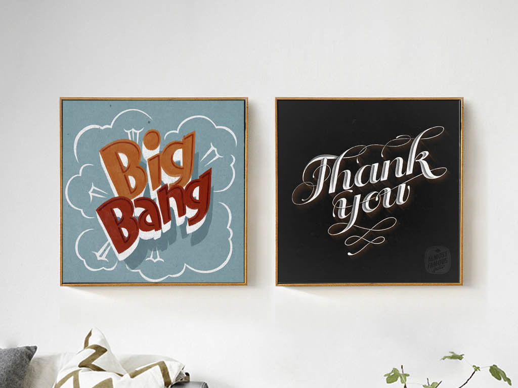 背景墙|装饰画 无框画 抽象图案无框画 > 北欧简约美克美家手绘英文