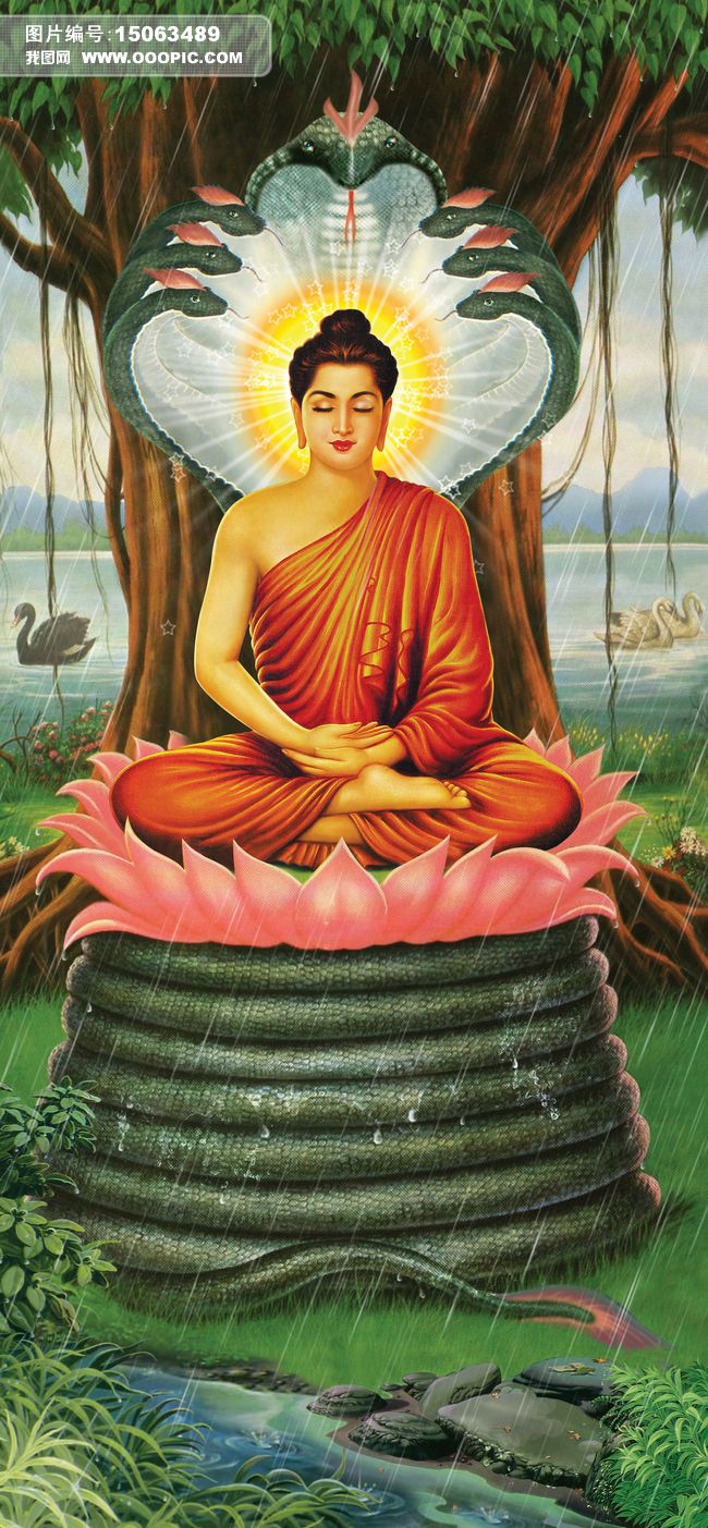 释迦牟尼佛树下修道图