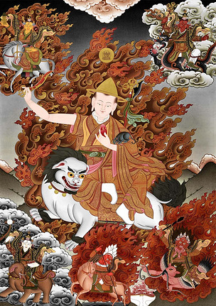 超清唐卡多杰雄登