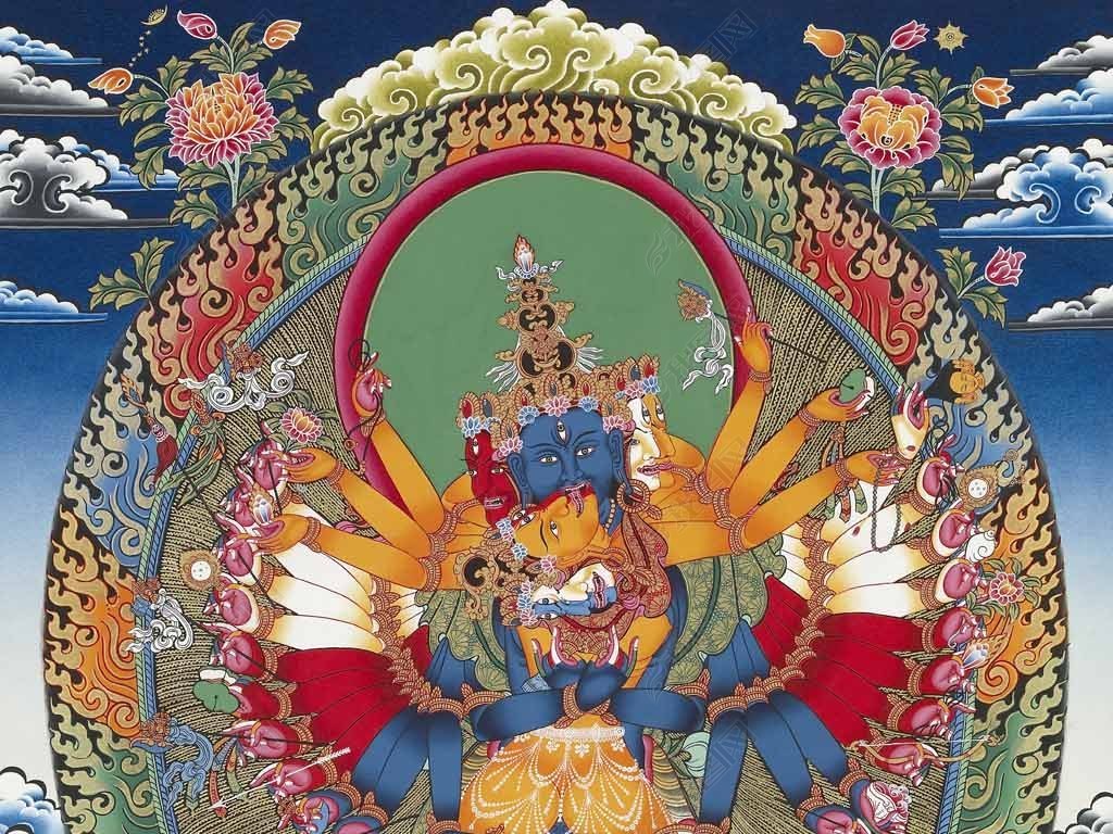 高清唐卡时轮金刚