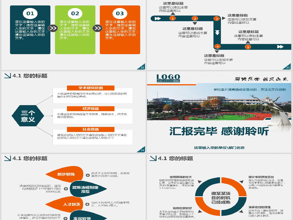 学校简介中小学文明校园评优自评报告PPT