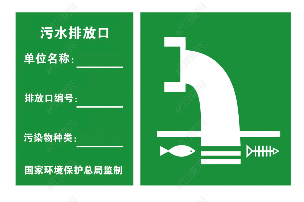 污水排放口标识
