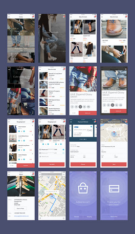 服装微信购物商城APP界面设计图片