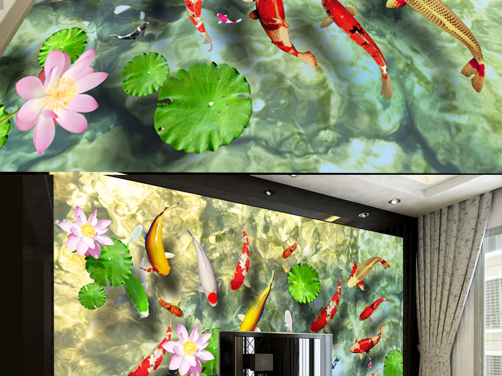 地面装饰 其他 其他 > 3d鱼趣图地板画 素材图片参数: 编号