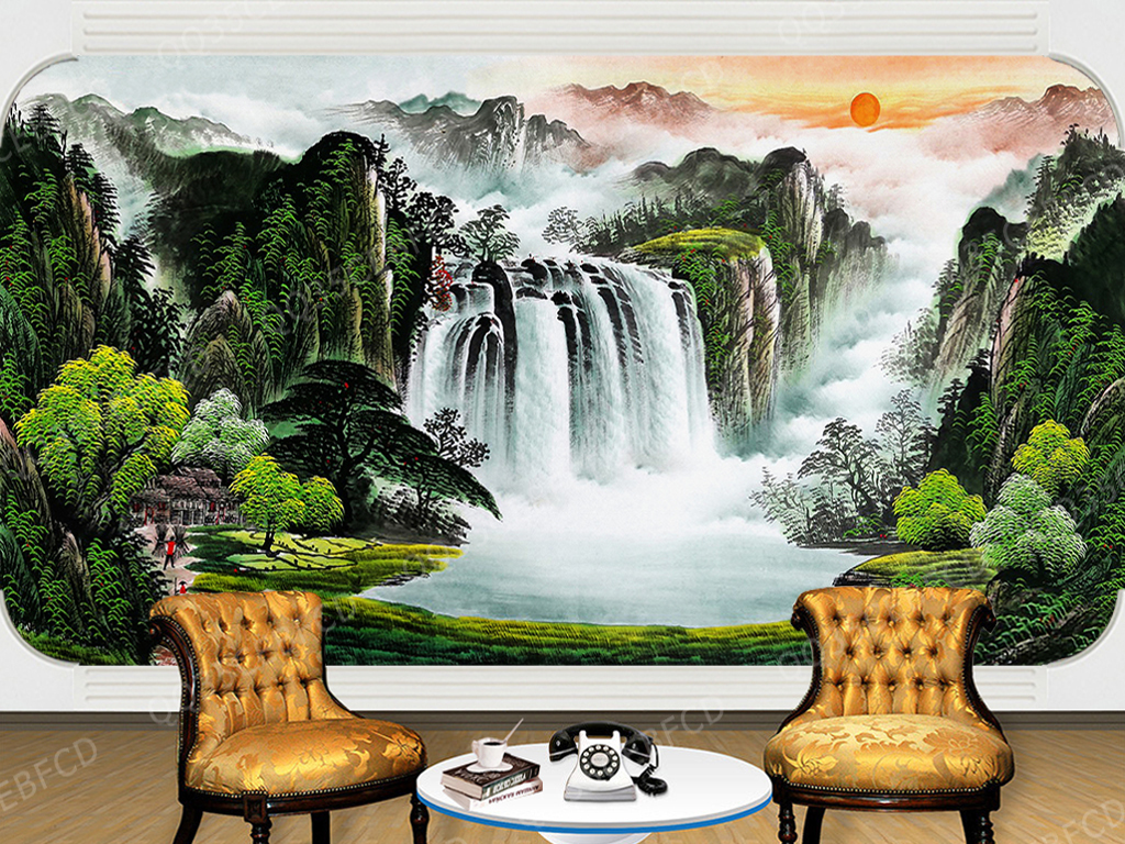 77mb)-山水风景画大全-我图网