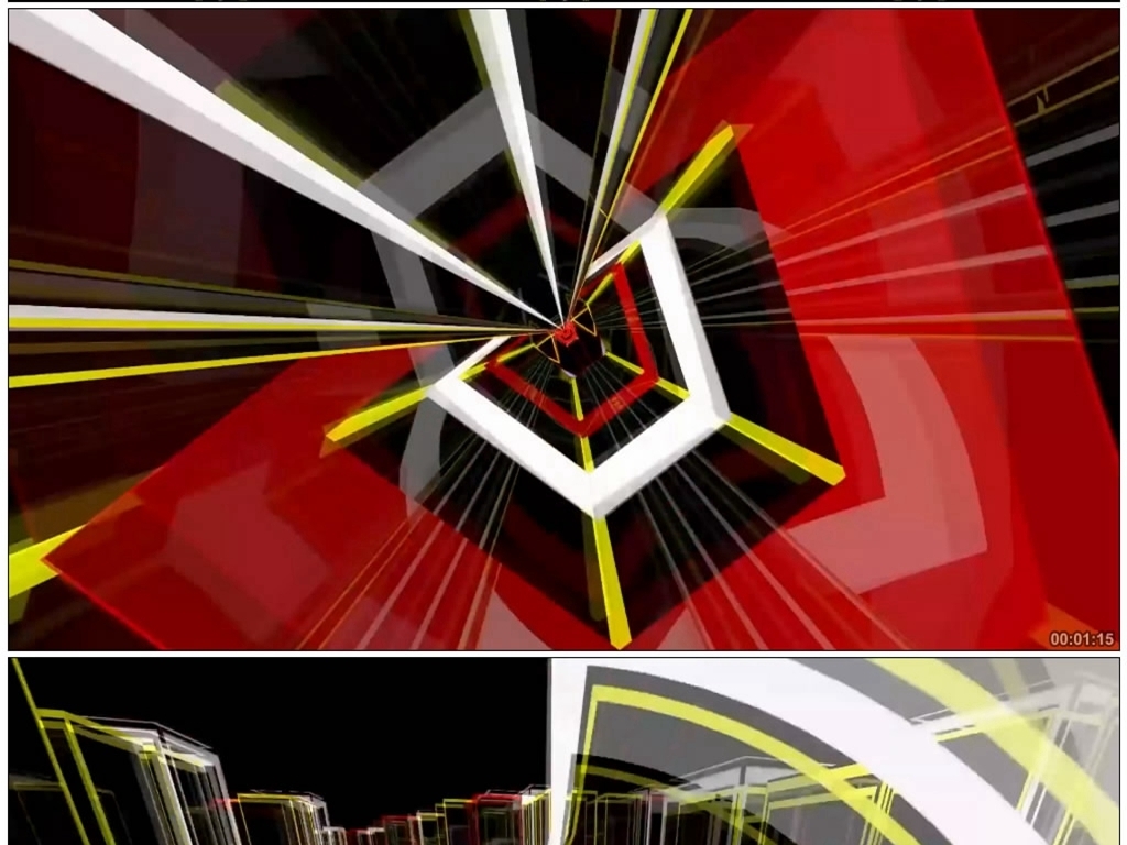 城市穿梭立体动感机械舞曲视频素材