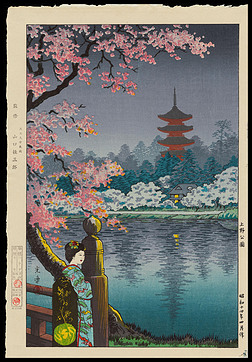 日本风景日本樱花日式装饰画日式风格