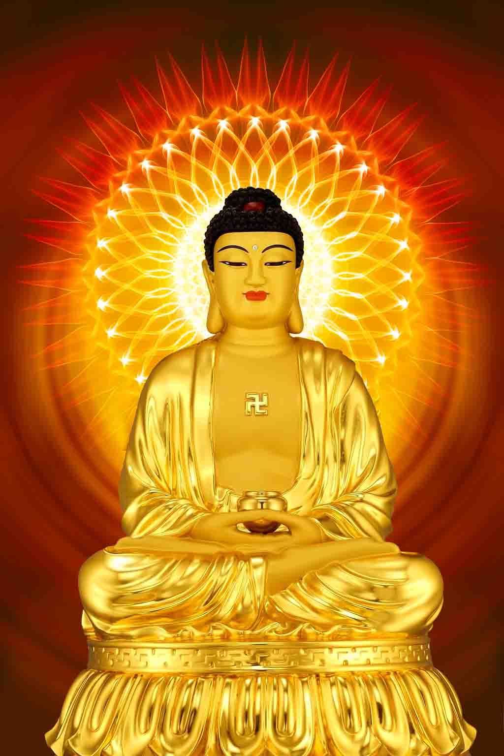 高清佛祖佛陀释迦牟尼装饰画壁画背景画