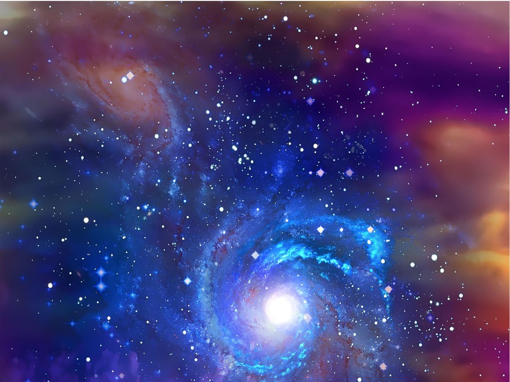 星空银河宇宙夜空星星黑洞天顶天花板背景画