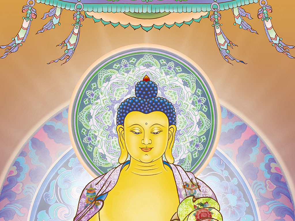 高清精美庄严药师七佛装饰画