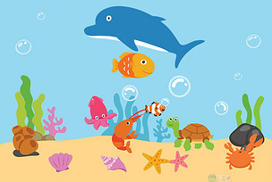 海底世界海洋鱼flash动画源文件