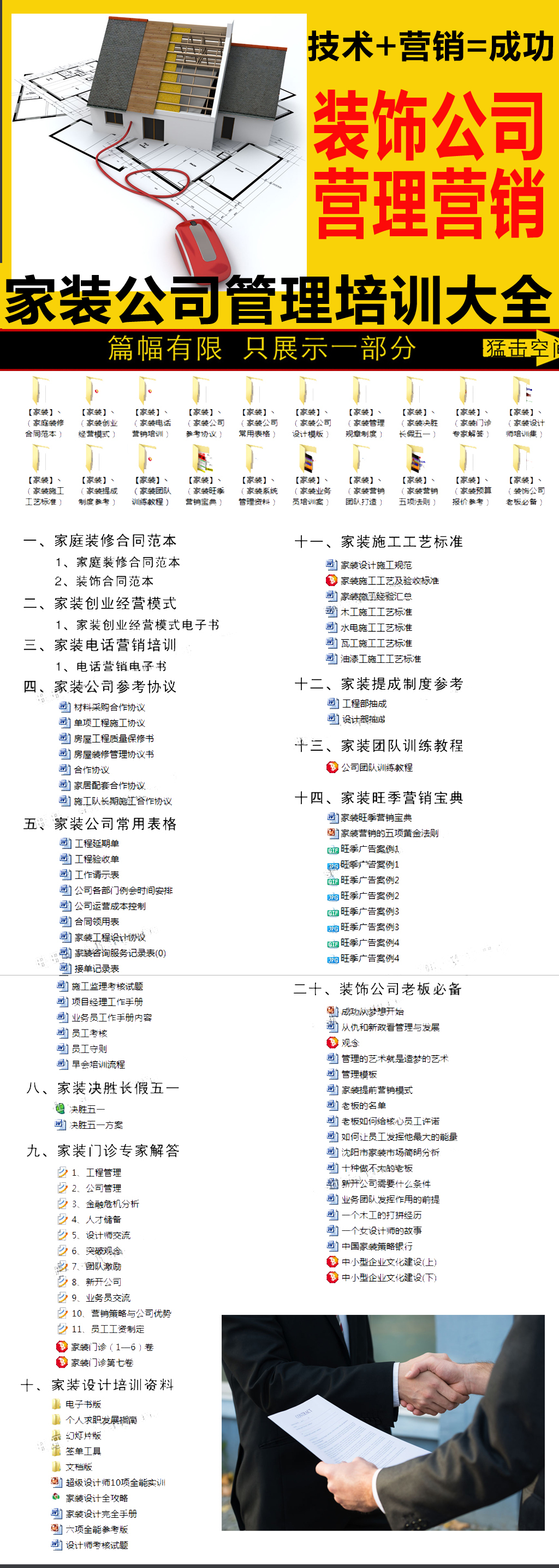 最新家装全面营销方案装饰公司管理培训装修公