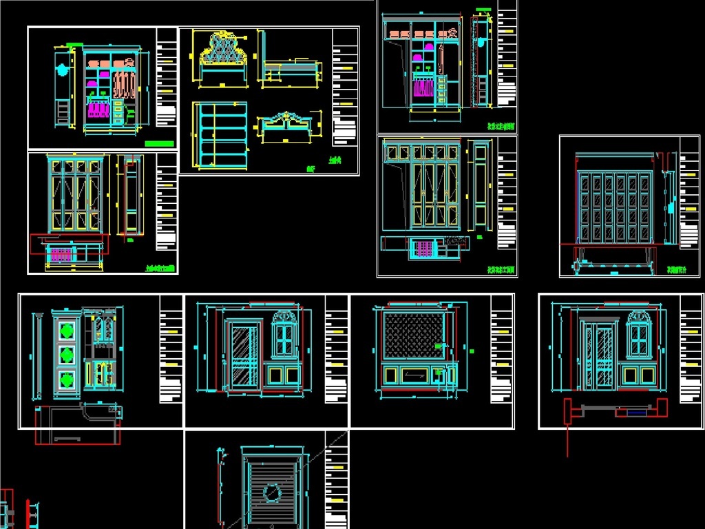 21mb)-cad图纸大全-全屋定制cad图纸-我图网