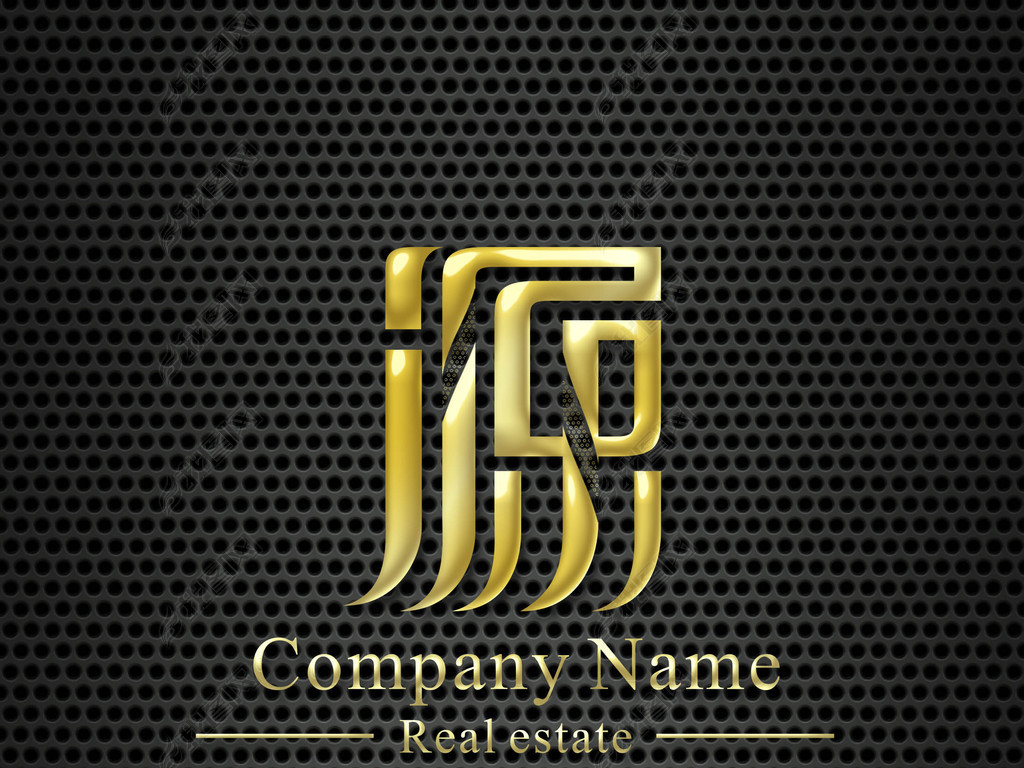 源字金色标志设计模板下载-编号16015666-其他行业logo-我图网