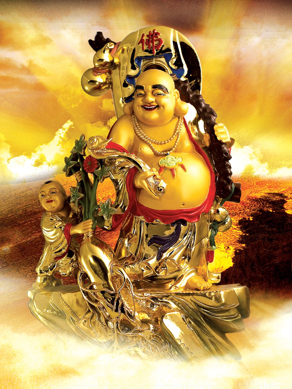 简介我图网提供财源滚滚财神佛像弥勒佛5d动画桢幅光栅立体画序列图