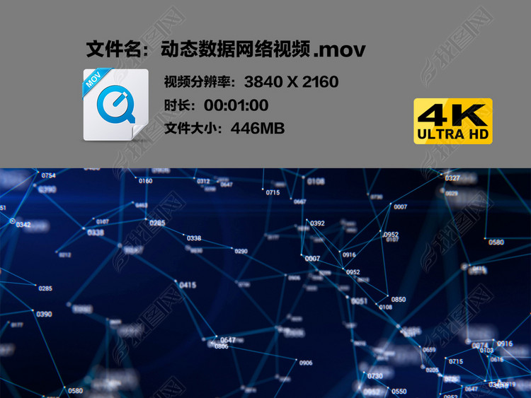 动态数据网络视频模板素材_高清MP4格式下载