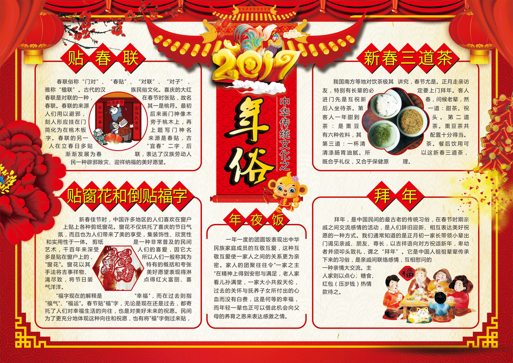 春节的小报精彩图片