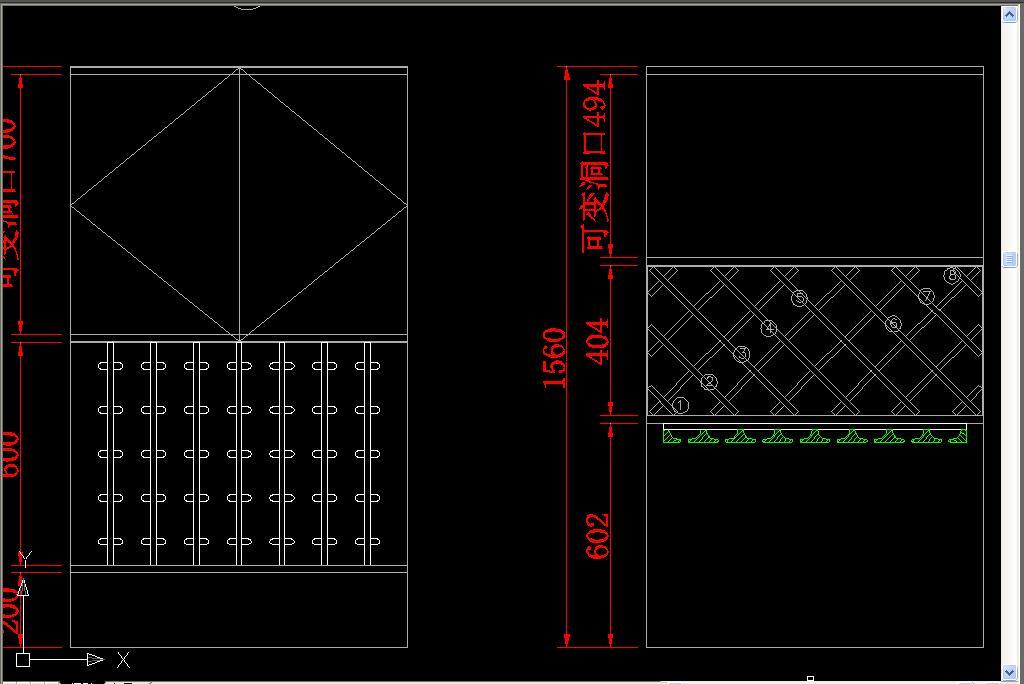 酒柜格局CAD平面设计图下载(图片7.69MB)-C