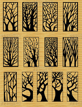 镂空图案设计平面图下载-我图网