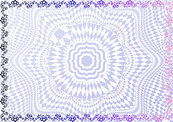 紫花情缘-加盟证书纹