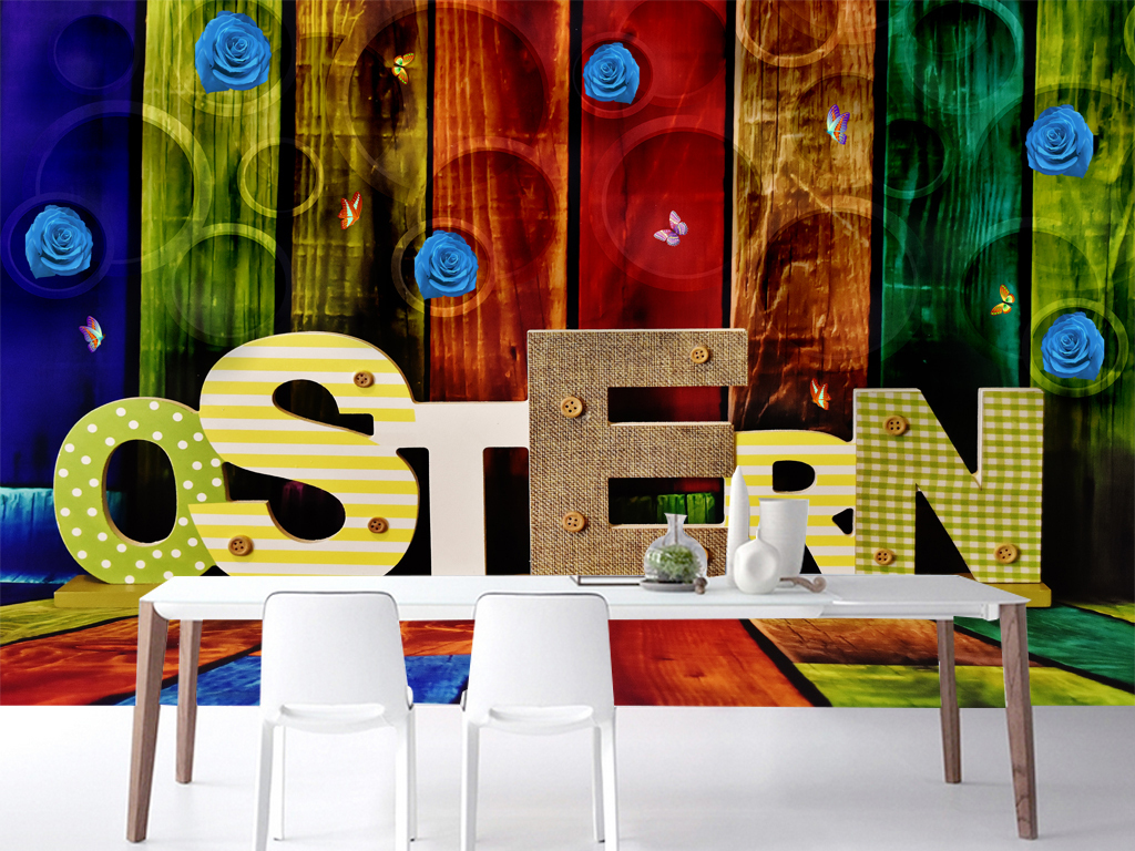 欧美木板英文字母酒吧咖啡店背景墙