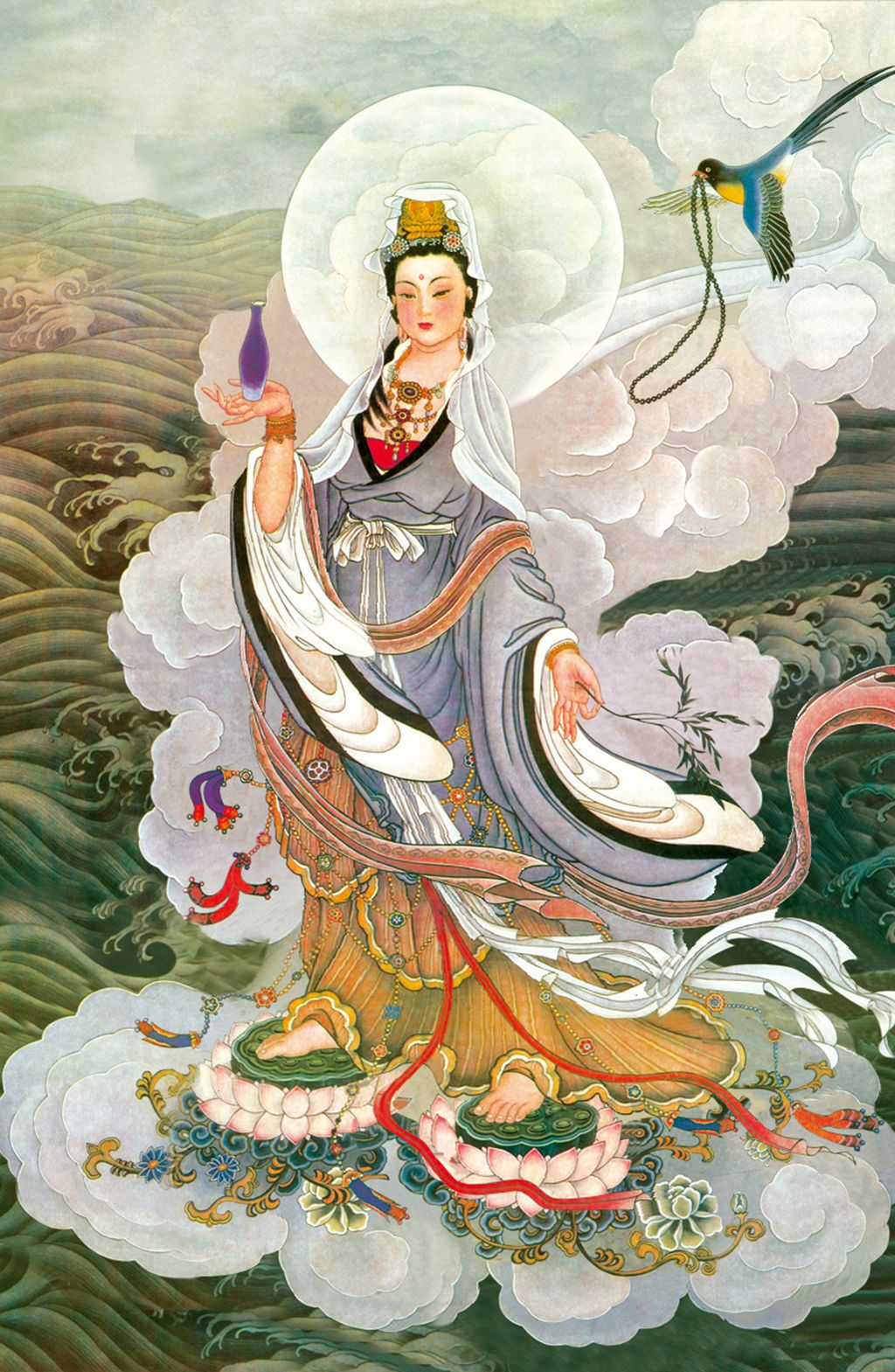 3d立体观音玄关