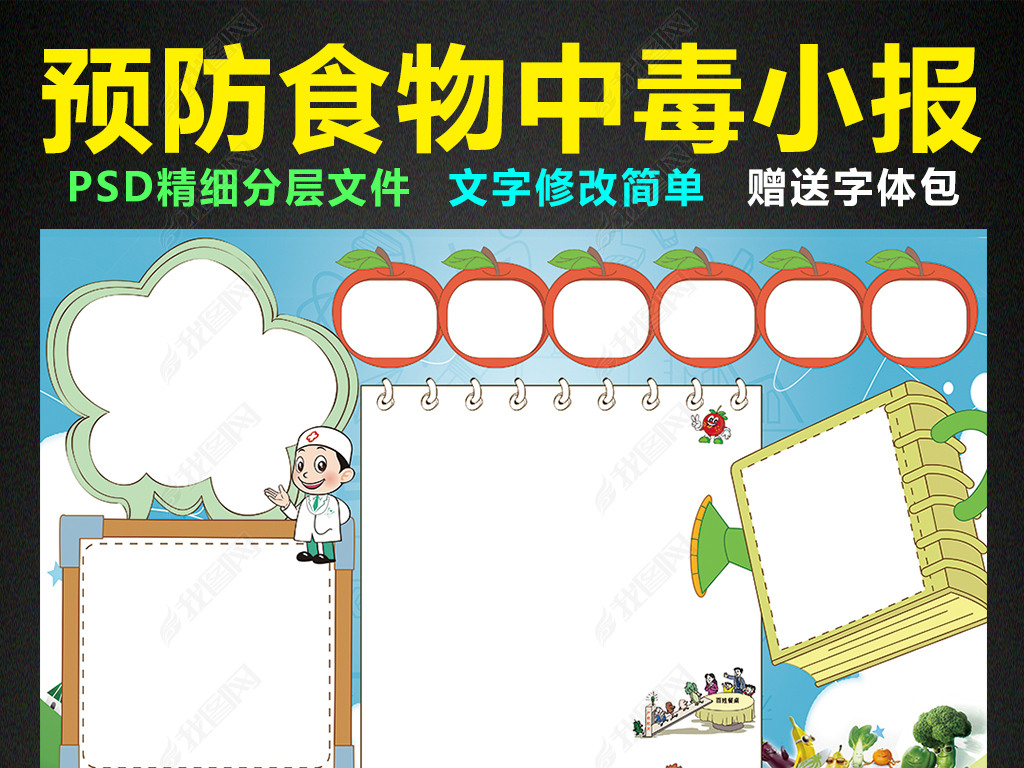 防食物中毒手抄报怎么画【防食物中毒手抄报】