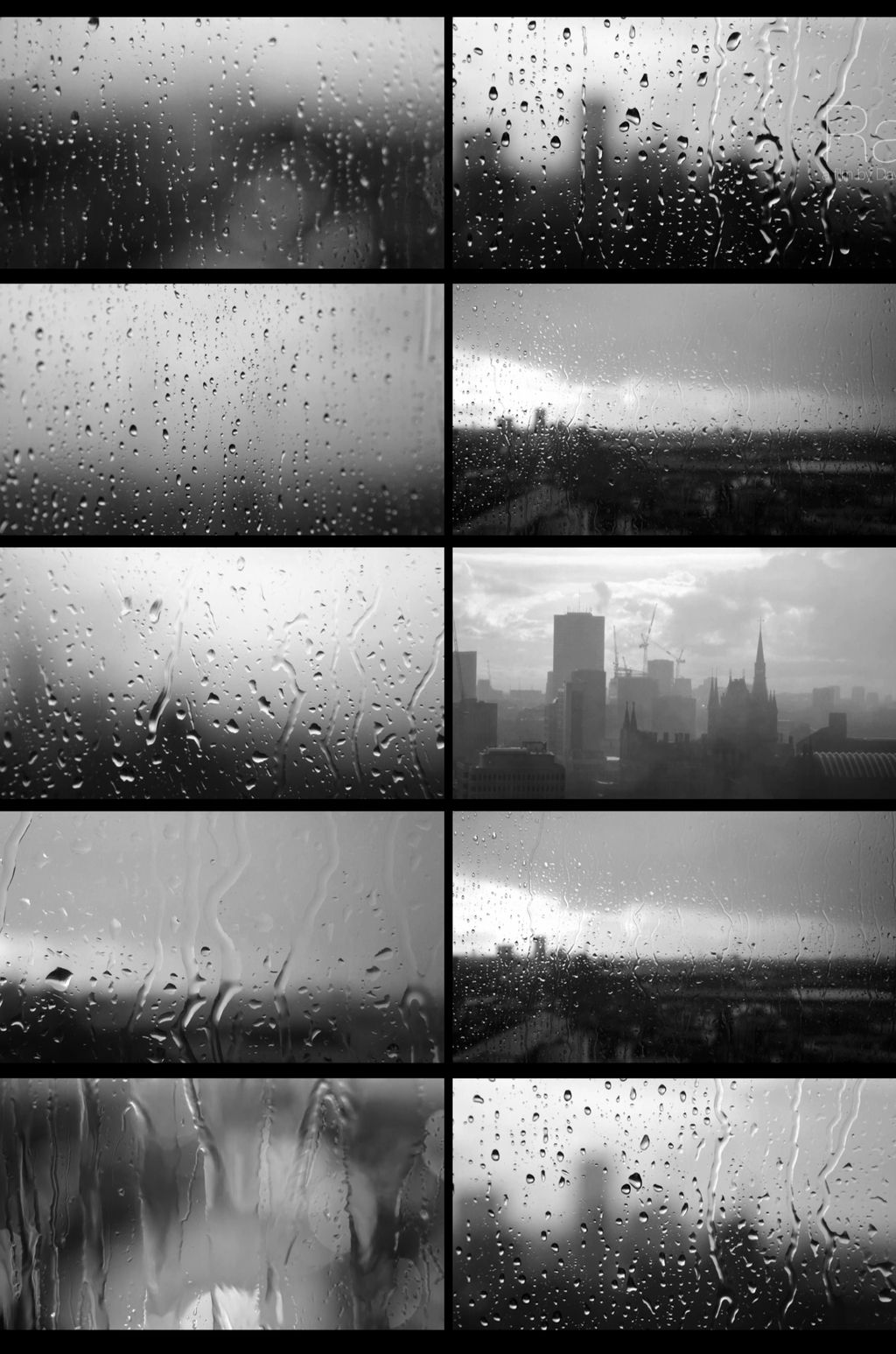 伤心表达伤感黑白玻璃水珠