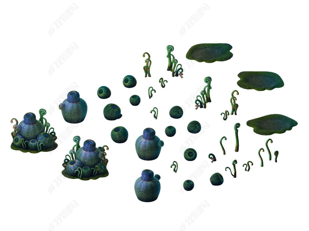 原创毒谷场景铁杉聪版权可商用